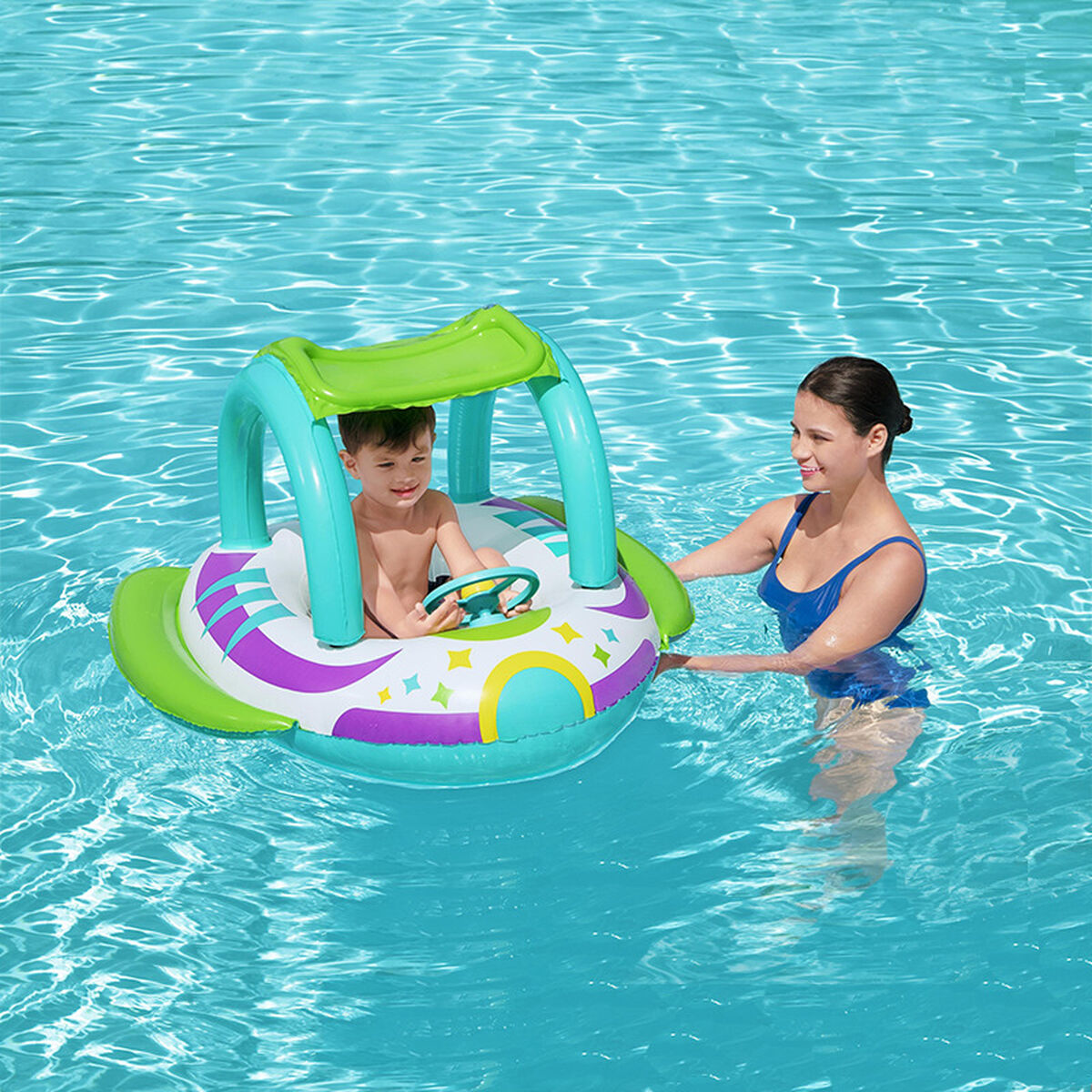 Bestway Uppblåsbara djurfigurer för bad och pool, Surtido färg +4 månader, strand och pool 34030 finns hos Aktivcamping