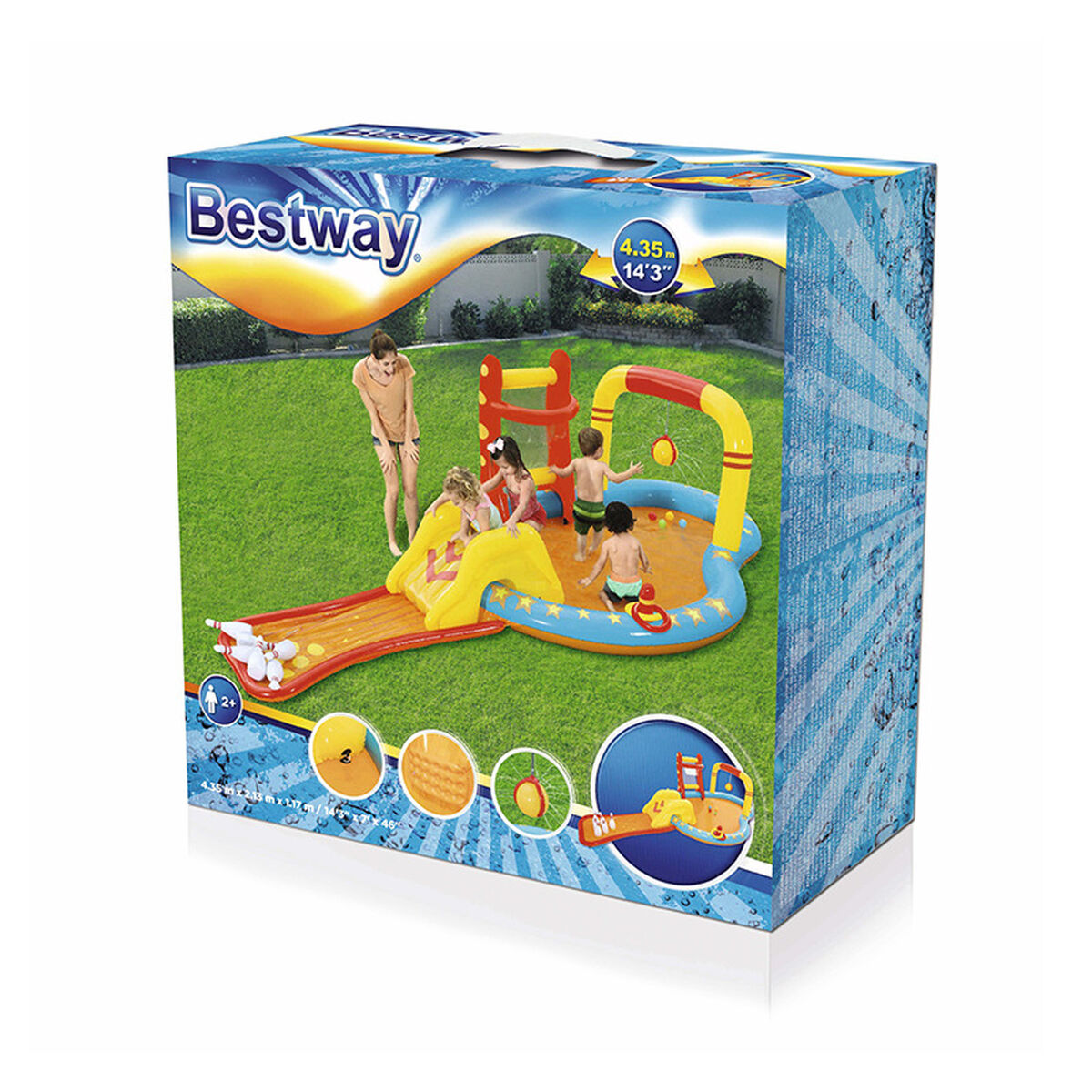 Bestway Uppblåsbart Spel Pool Bowling 435x213x117 cm +2 År Trädgård 53068 finns hos Aktivcamping
