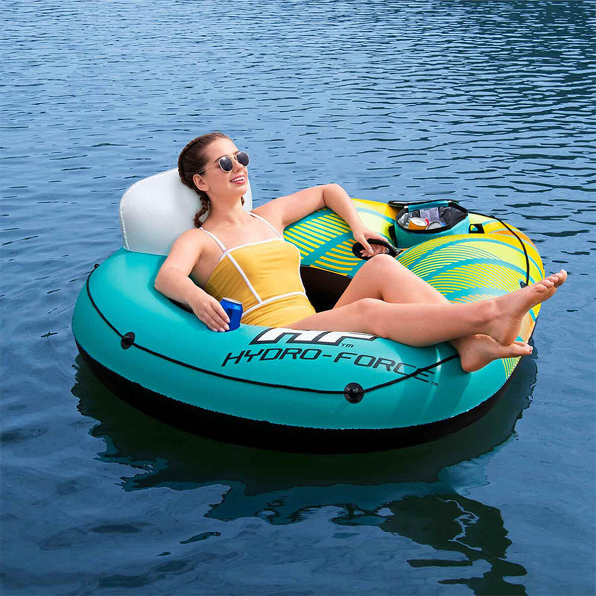 Bestway Uppblåsbart hjul med handtag och kylare Hidra-Force 169x137 cm Strand och Pool 43398 finns hos Aktivcamping
