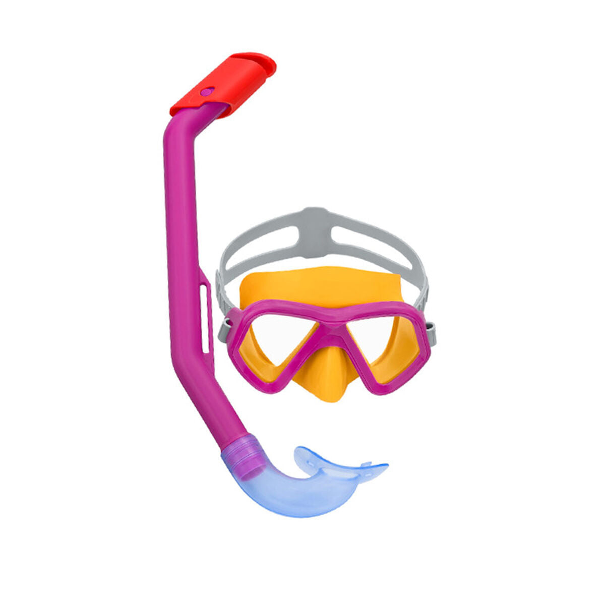 Bestway Uppsättning Mask och Rör Barn Anatomiskt Band Blandad Färg +3 År Strand och Pool 24018 finns hos Aktivcamping