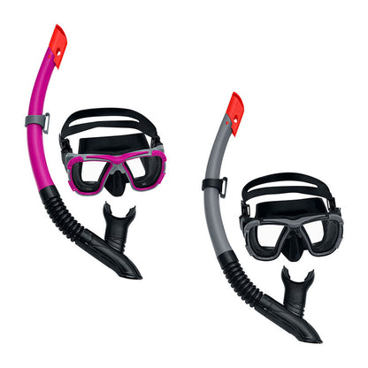 Bestway dykmask för vuxna härdat glas blandade färger silikonrem +14 år strand och pool 22057 finns hos Aktivcamping