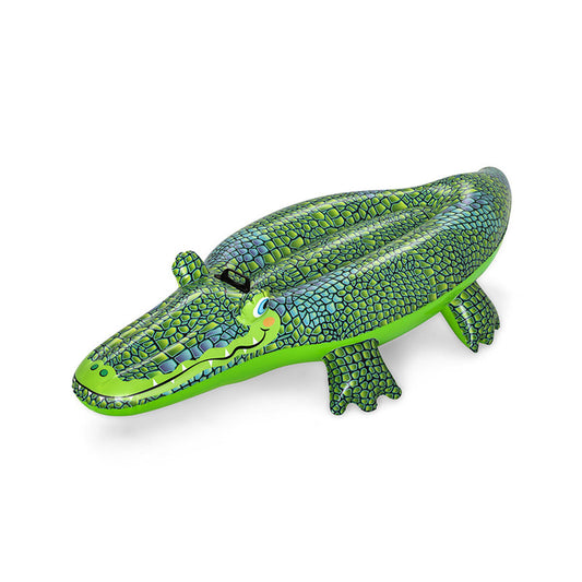 Bestway uppblåsbar krokodilfigur med handtag 152x71 cm +3 år strand och pool 41477 finns hos Aktivcamping