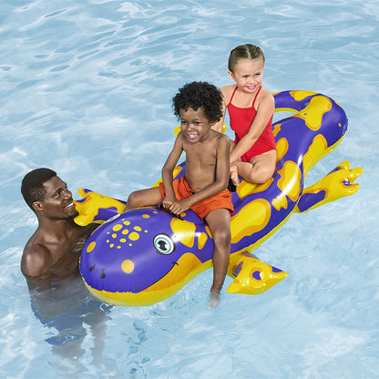 Bestway uppblåsbar salamanderfigur med handtag 191x119 cm +3 år Strand och pool 41502 finns hos Aktivcamping