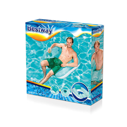 Bestway uppblåsbar stol med kudde 102x94 cm strand och pool 43097 finns hos Aktivcamping