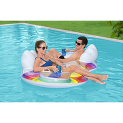 Bestway uppblåsbart hjul med handtag och ryggstöd 186x116 cm Strand och pool 43648 finns hos Aktivcamping