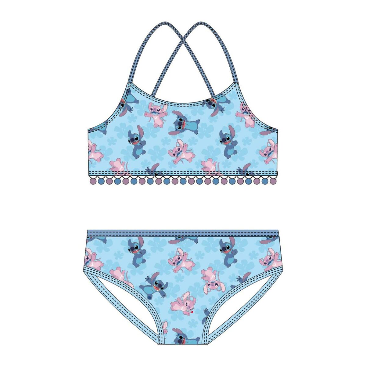 Bikinitrosa För Flickor Stitch Blå finns hos Aktivcamping