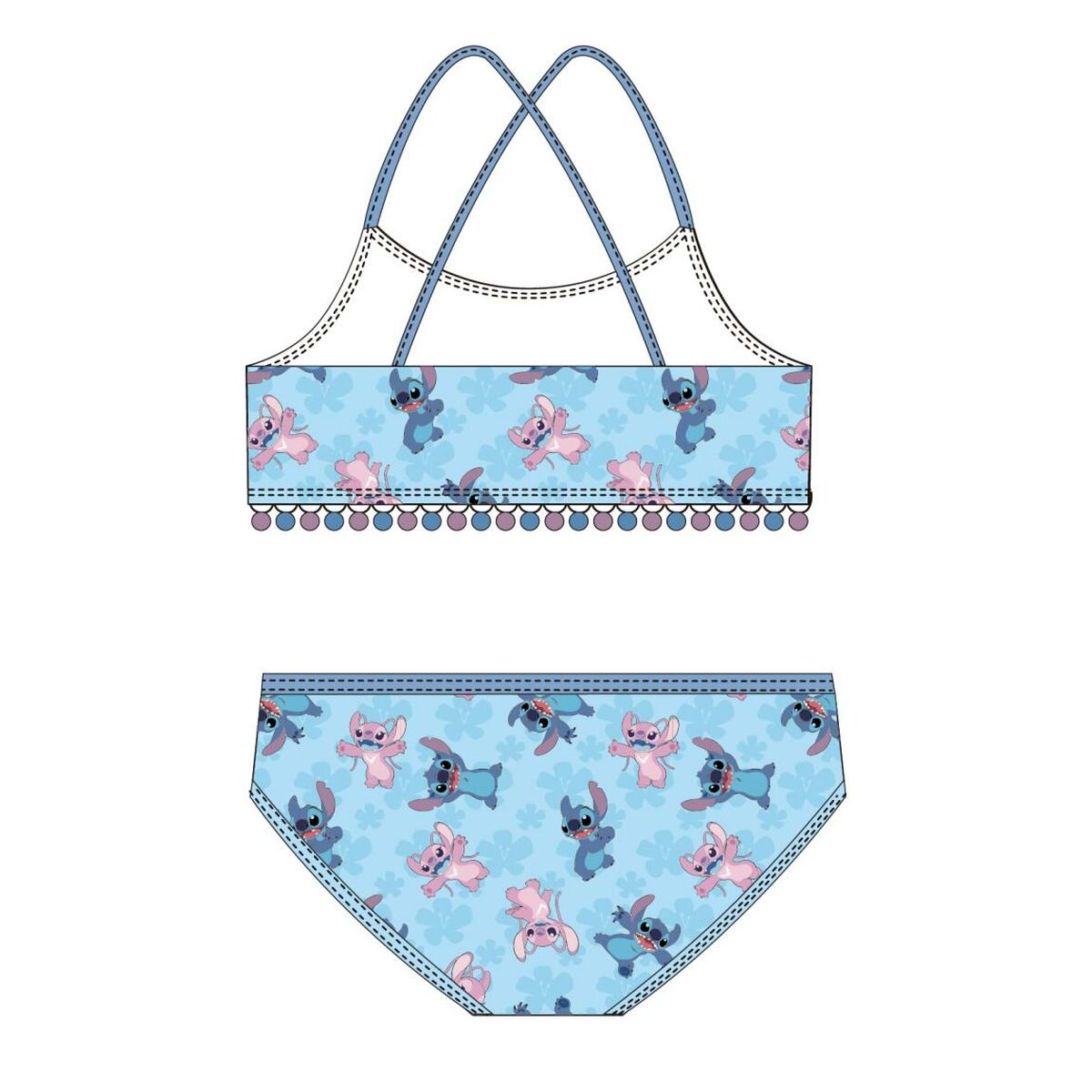 Bikinitrosa För Flickor Stitch Blå finns hos Aktivcamping