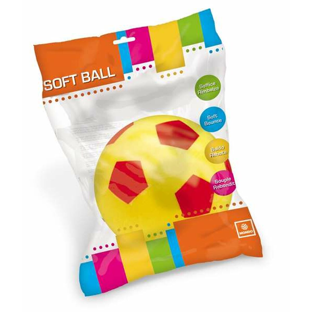 Boll Unice Toys Gul Röd Ø 14 cm PVC finns hos Aktivcamping