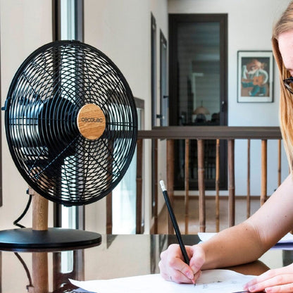 Bordsfläkt Cecotec EnergySilence 600 WoodDesk Svart 40 W finns hos Aktivcamping