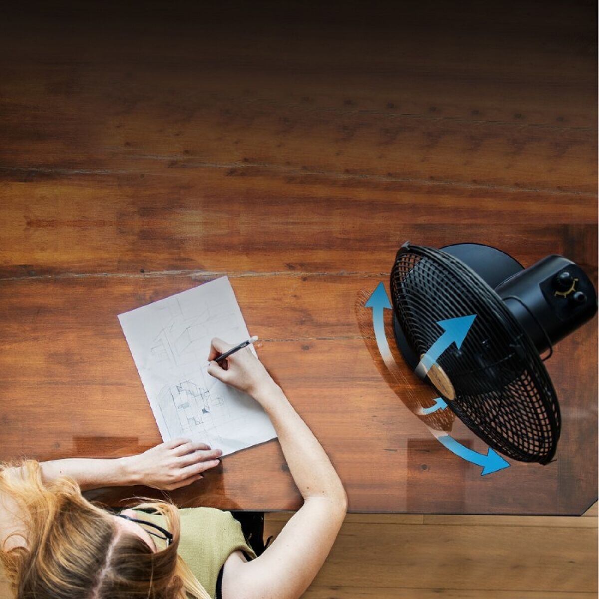 Bordsfläkt Cecotec EnergySilence 600 WoodDesk Svart 40 W finns hos Aktivcamping