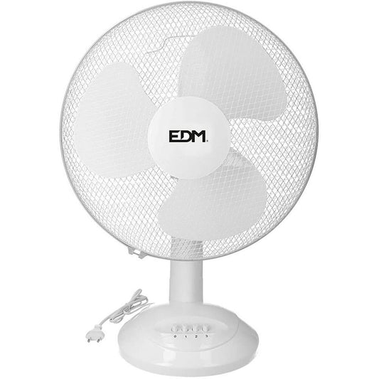 Bordsfläkt EDM Ø 40 x 61 cm Vit 45 W finns hos Aktivcamping