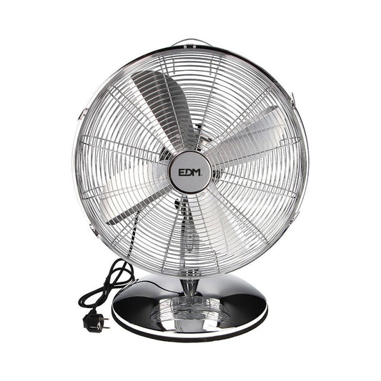Bordsfläkt EDM Silvrig 60 W Ø 40 x 55 cm finns hos Aktivcamping