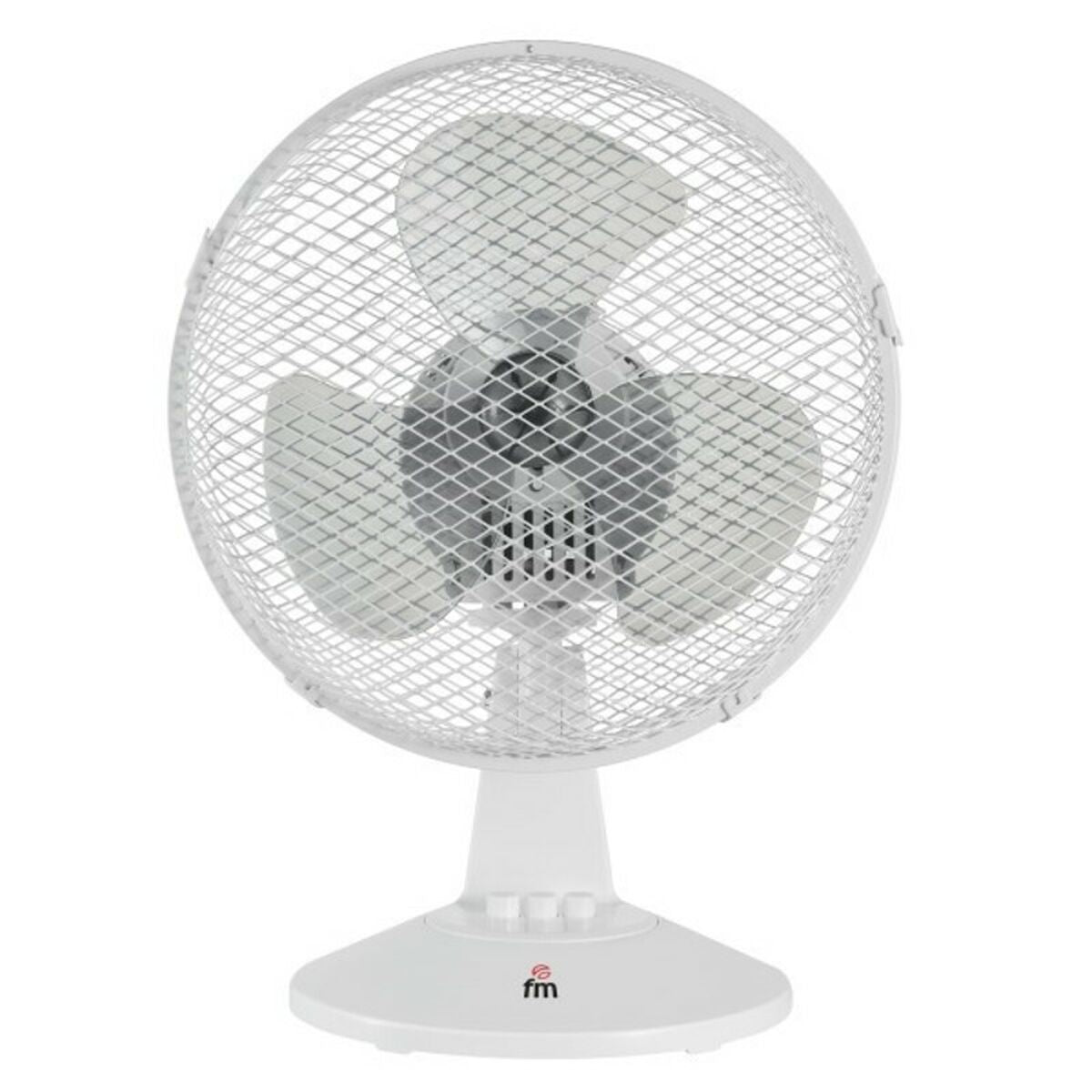 Bordsfläkt Grupo FM 65786 25 W Ø 23 cm Vit finns hos Aktivcamping