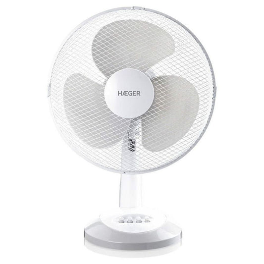 Bordsfläkt Haeger FA-012.008A Vit 40 W finns hos Aktivcamping