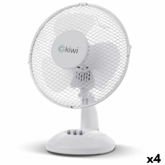 Bordsfläkt Kiwi Vit Ø 27 cm 21W (4 antal) finns hos Aktivcamping