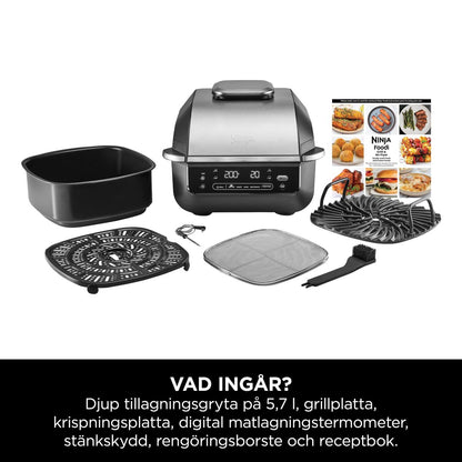 Bordsgrill NINJA AG351EU 5EN1 Metall Rostfritt stål finns hos Aktivcamping