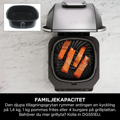 Bordsgrill NINJA AG351EU 5EN1 Metall Rostfritt stål finns hos Aktivcamping