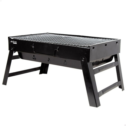 Bärbar Grill Aktive Rektangulär Svart 50 x 23 x 30 cm (2 antal) - finns hos Aktivcamping