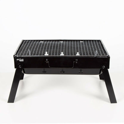 Bärbar Grill Aktive Rektangulär Svart 50 x 23 x 30 cm (2 antal) - finns hos Aktivcamping