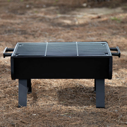 Bärbar Grill Aktive Stål 45 x 25 x 30 cm Svart (2 antal) - finns hos Aktivcamping