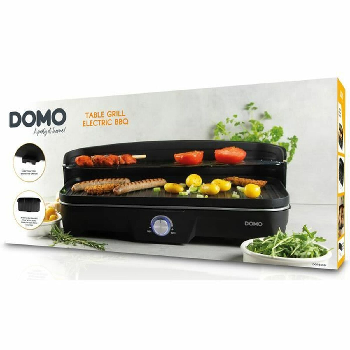 Bärbar Grill DOMO Do9260g Gjutjärn finns hos Aktivcamping