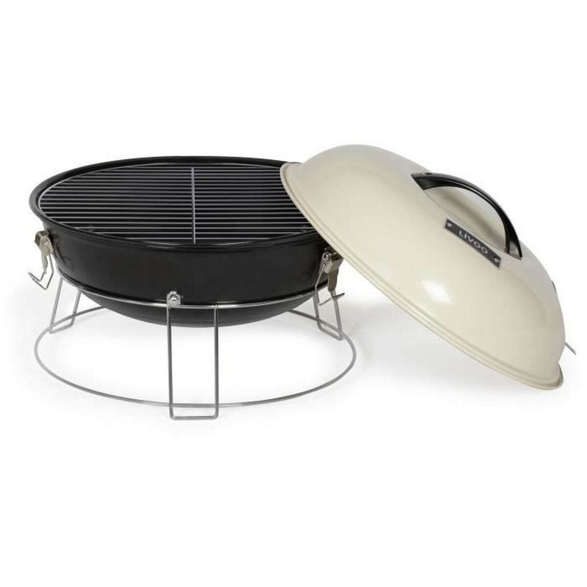 Bärbar Grill Livoo Ø 34 cm finns hos Aktivcamping