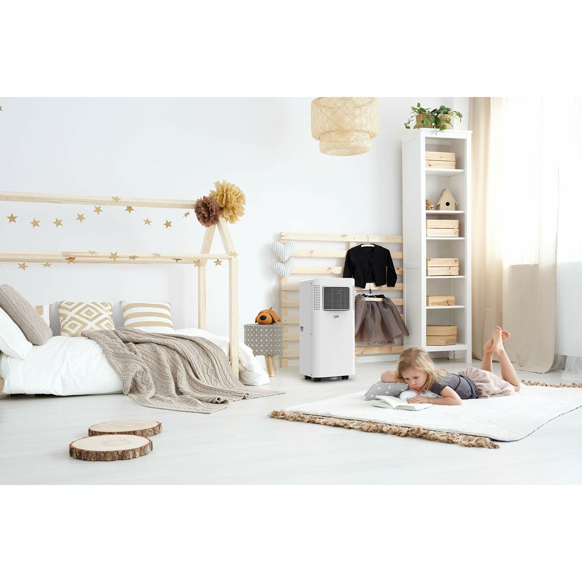 Bärbar Luftkonditionering BEKO BP209C Vit A 2500 W finns hos Aktivcamping