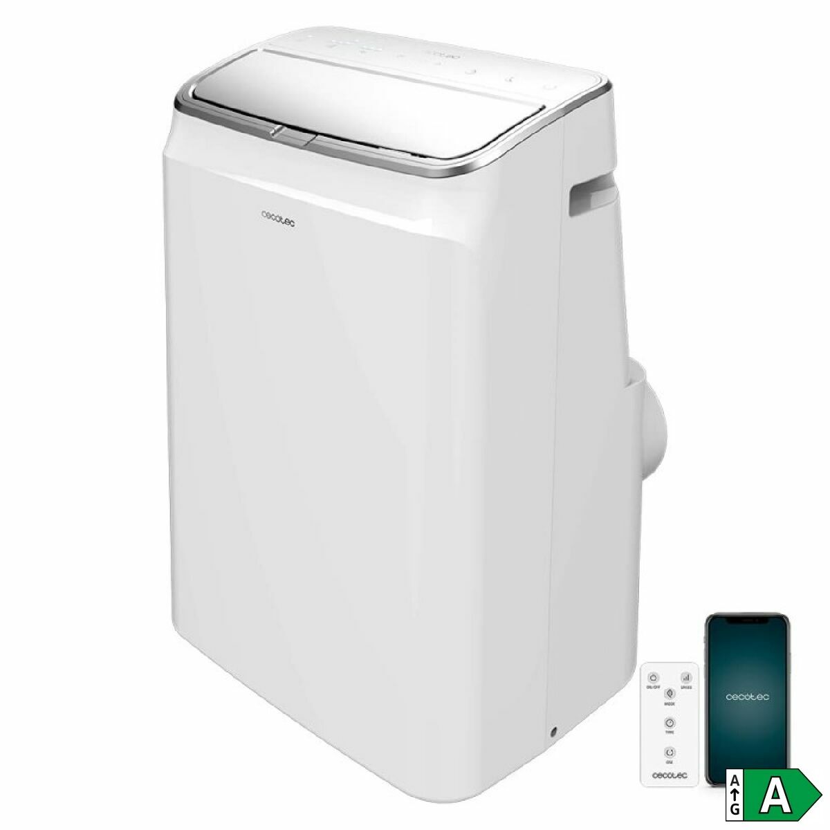 Bärbar Luftkonditionering Cecotec ForceClima 12800 Soundless Heating Connected A 1340 W Vit finns hos Aktivcamping