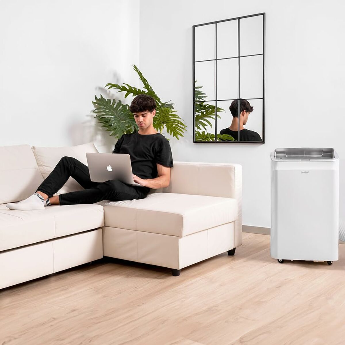 Bärbar Luftkonditionering Cecotec ForceClima 12800 Soundless Heating Connected A 1340 W Vit finns hos Aktivcamping