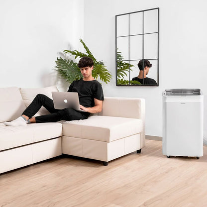 Bärbar Luftkonditionering Cecotec ForceClima 12800 Soundless Heating Connected A 1340 W Vit finns hos Aktivcamping