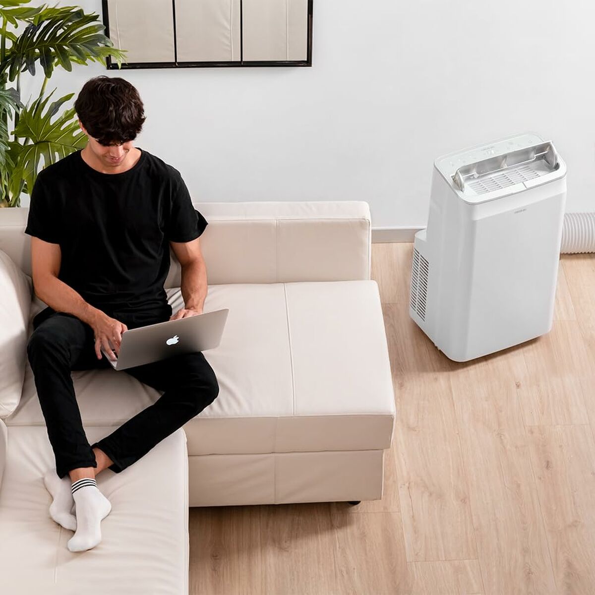 Bärbar Luftkonditionering Cecotec ForceClima 12800 Soundless Heating Connected A 1340 W Vit finns hos Aktivcamping