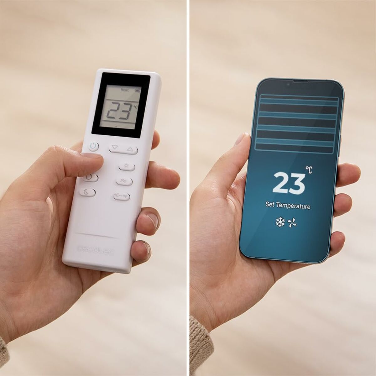 Bärbar Luftkonditionering Cecotec ForceClima 12800 Soundless Heating Connected A 1340 W Vit finns hos Aktivcamping
