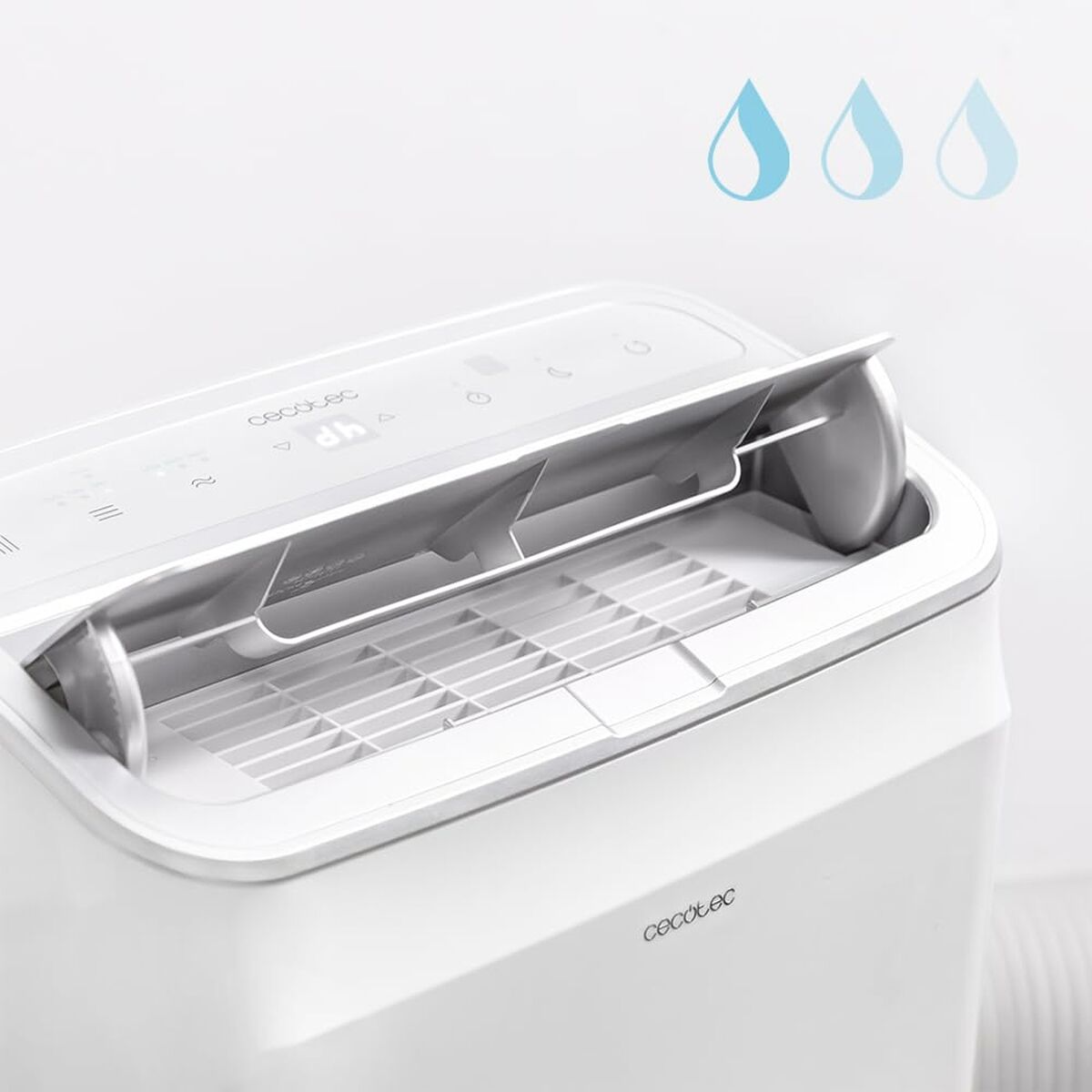 Bärbar Luftkonditionering Cecotec ForceClima 12800 Soundless Heating Connected A 1340 W Vit finns hos Aktivcamping