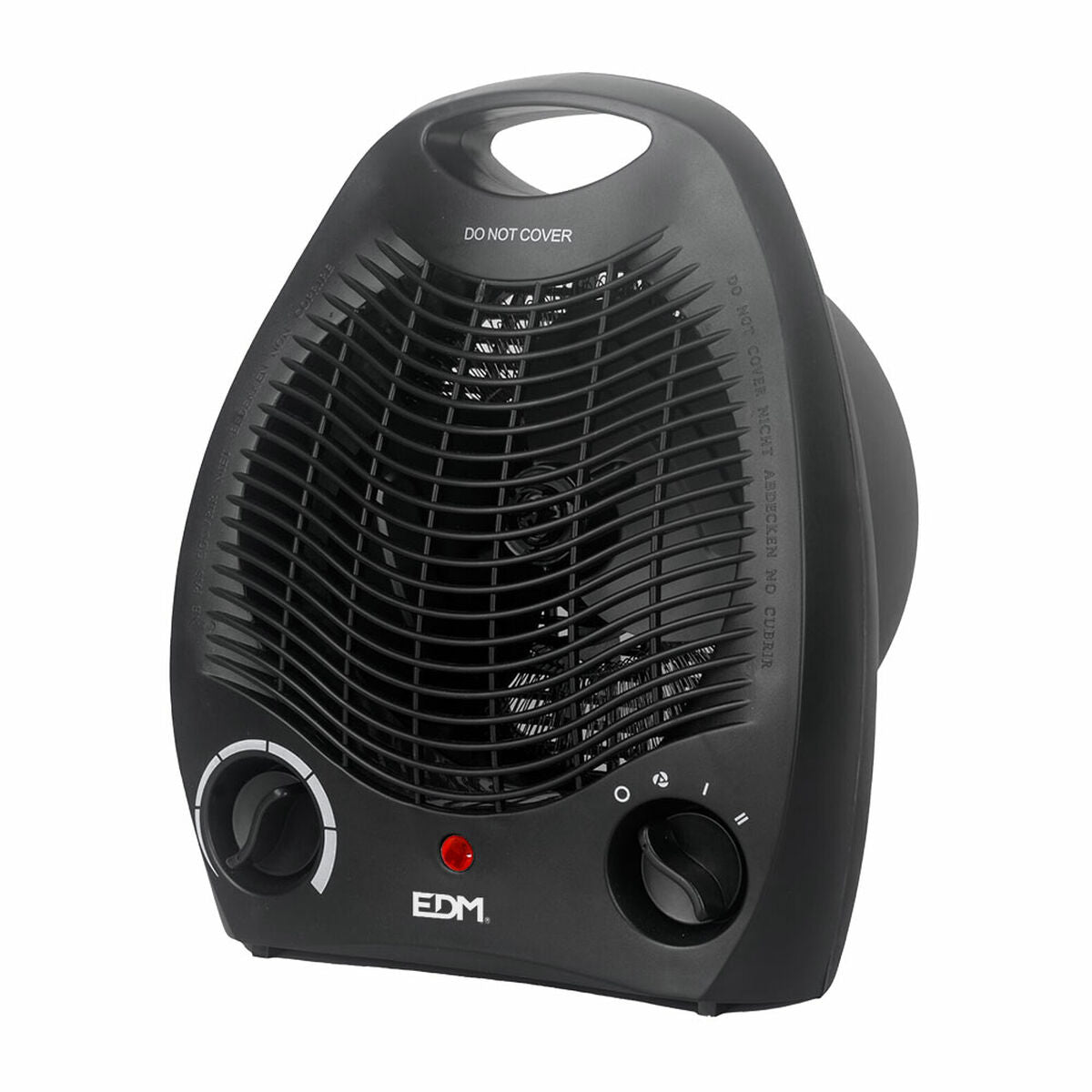Bärbar elektrisk mini-värmare EDM 07220 Svart 1000 - 2000 W finns hos Aktivcamping