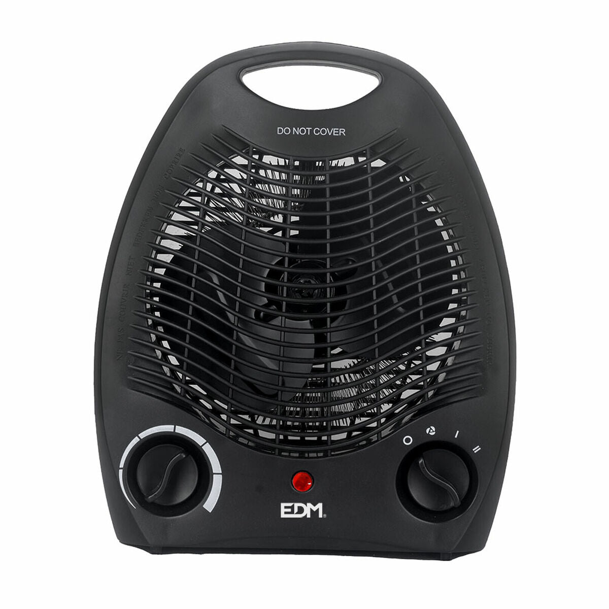 Bärbar elektrisk mini-värmare EDM 07220 Svart 1000 - 2000 W finns hos Aktivcamping
