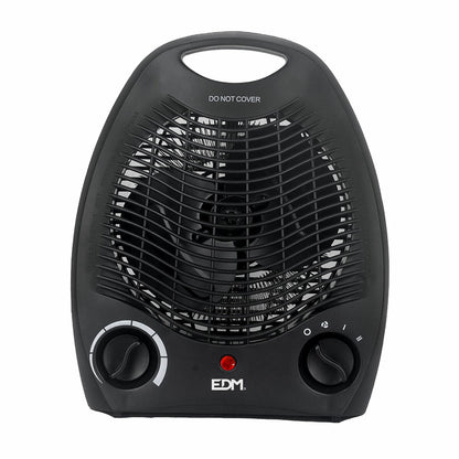Bärbar elektrisk mini-värmare EDM 07220 Svart 1000 - 2000 W finns hos Aktivcamping