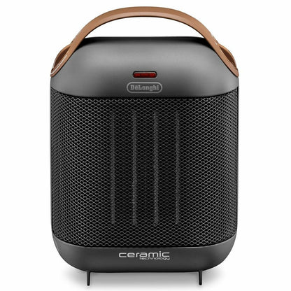Bärbar keramikvärmare DeLonghi HFX30C18IW Svart Antracitgrå 1800 W finns hos Aktivcamping