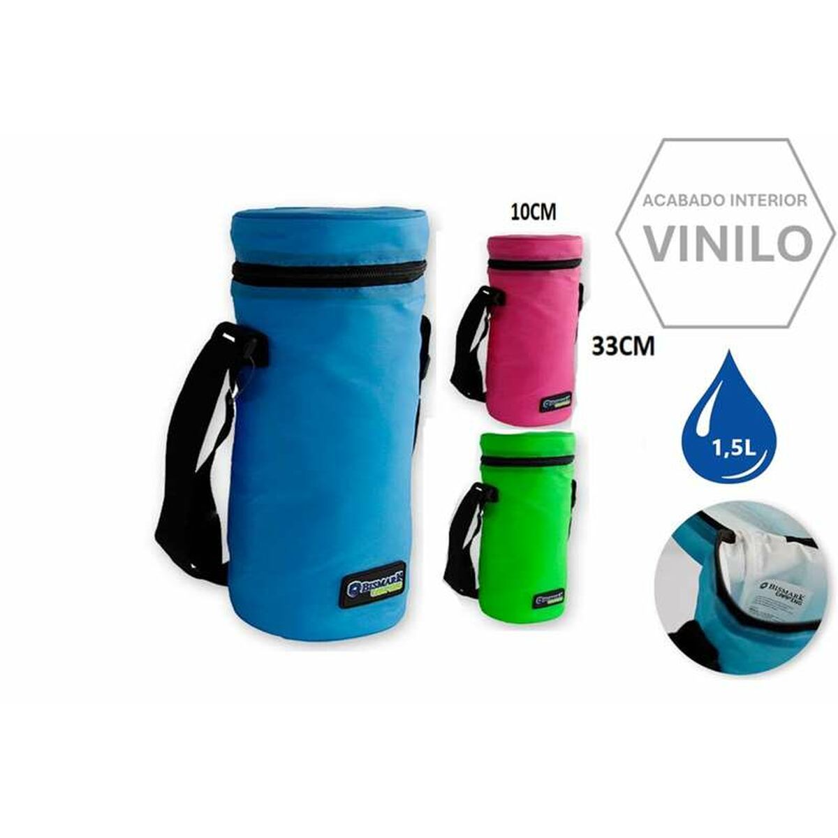 Bärbar kyl Bismark 10 x 33 cm Polyester finns hos Aktivcamping