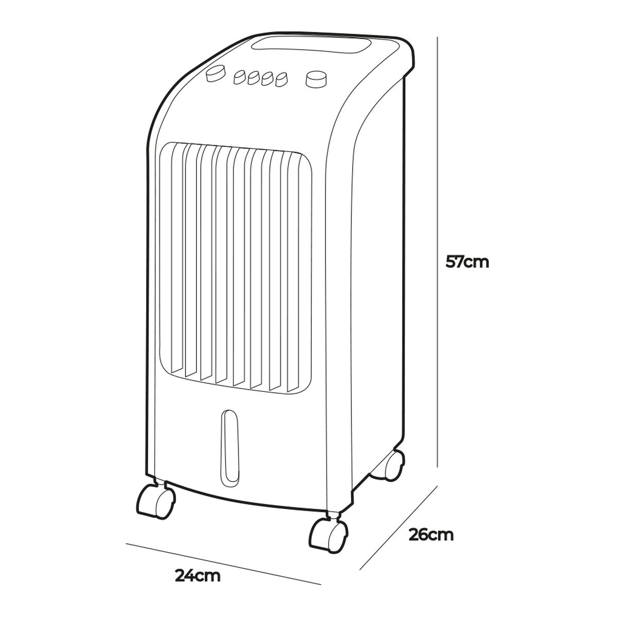 Bärbar luftkonditionering EDM 33516 80 W 3,6 L finns hos Aktivcamping