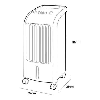 Bärbar luftkonditionering EDM 33516 80 W 3,6 L finns hos Aktivcamping