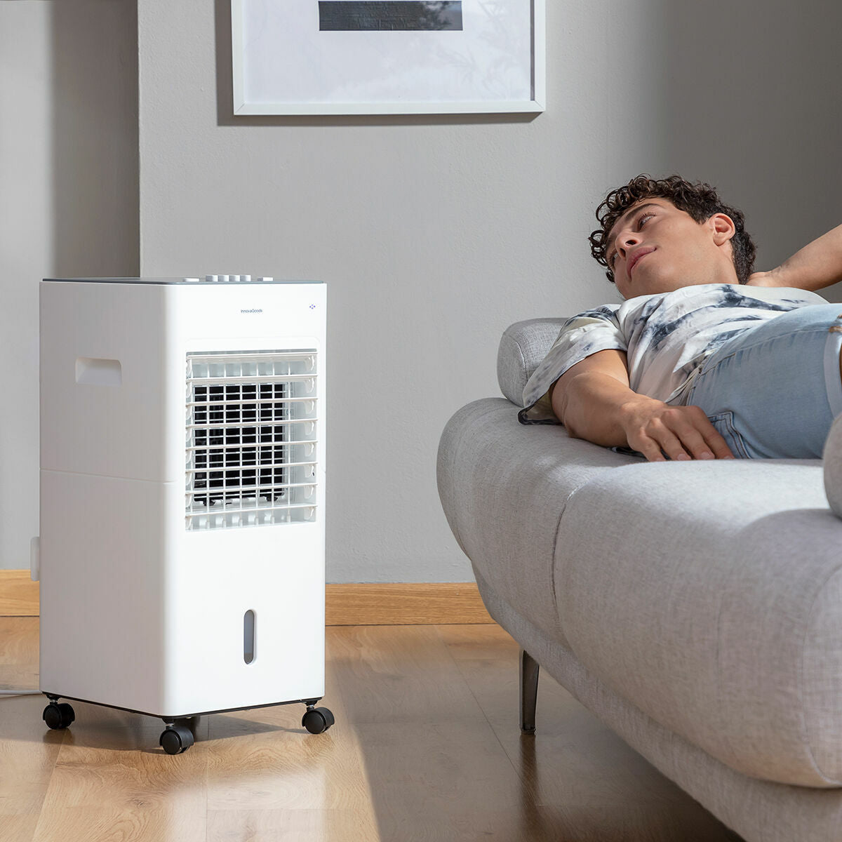 Bärbar multifunktionell evaporativ luftkonditionering Airvecove InnovaGoods 5 L 65 W finns hos Aktivcamping