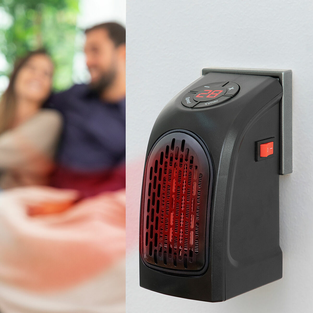 Bärbar plug-in-minivärmare Heatpod InnovaGoods 400 W - finns hos Aktivcamping