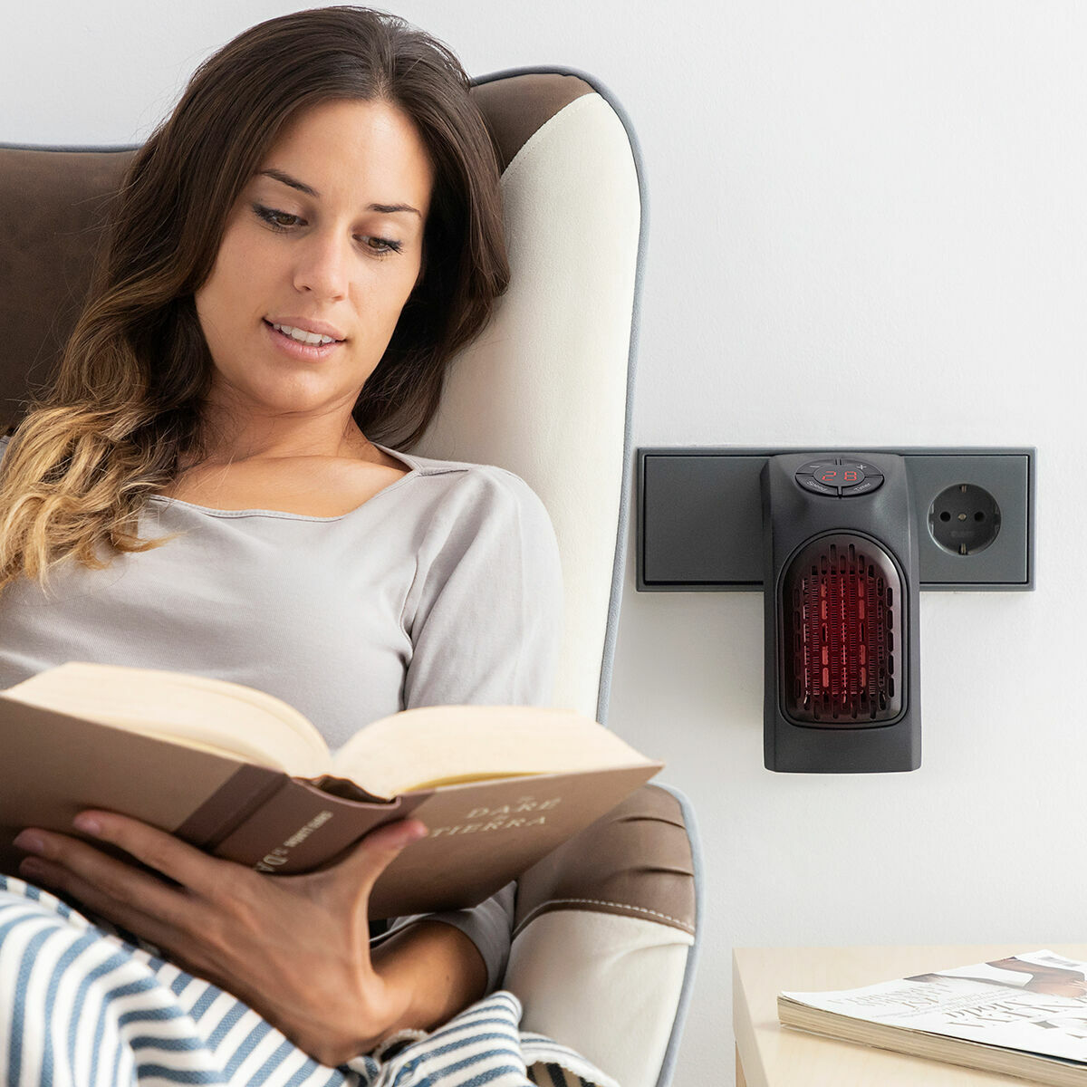 Bärbar plug-in-minivärmare Heatpod InnovaGoods 400 W - finns hos Aktivcamping