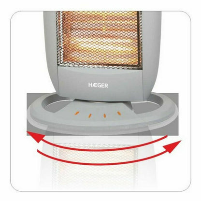 Bärbart värmeelement Haeger HH-120.002A Vit 1200 W finns hos Aktivcamping