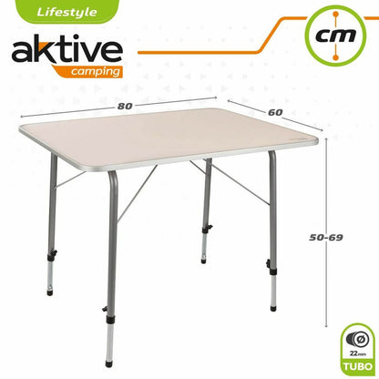 Campingbord Aktive 80 x 60 cm Hopfällbar finns hos Aktivcamping
