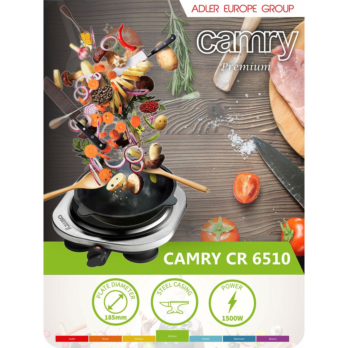 Campingkök Adler CR 6510 1500 W - finns hos Aktivcamping