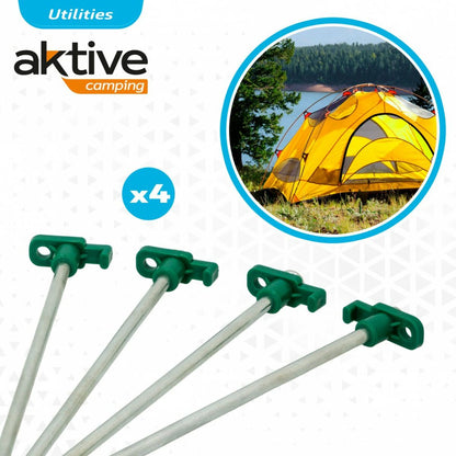 Campingpinne Aktive 25 cm 4 Delar Ø 8 mm (24 antal) finns hos Aktivcamping