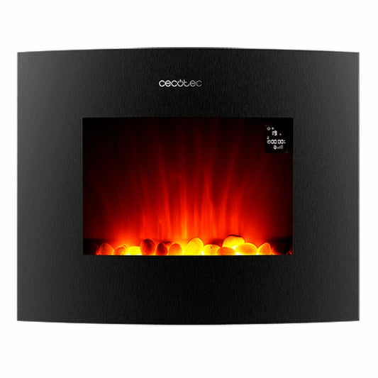 Dekorativ och elektrisk öppen spis för vägg Cecotec Ready Warm 2650 Curved Flames Connected Svart 1000 - 2000 W finns hos Aktivcamping