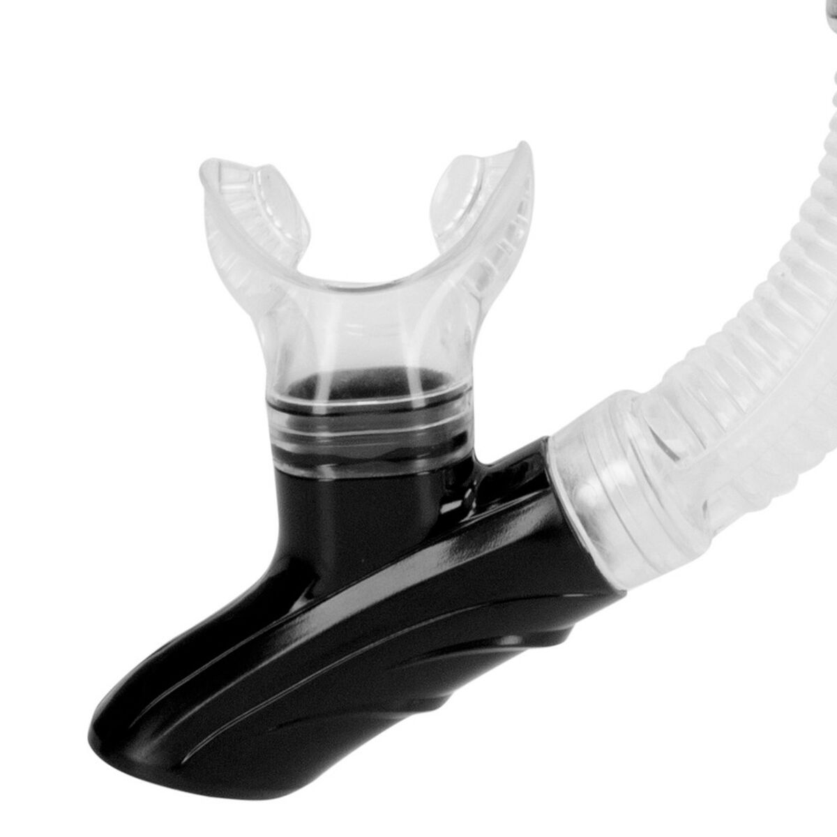 Dykmask med snorkel och simfötter AquaSport Svart Vuxna (2 antal) - finns hos Aktivcamping