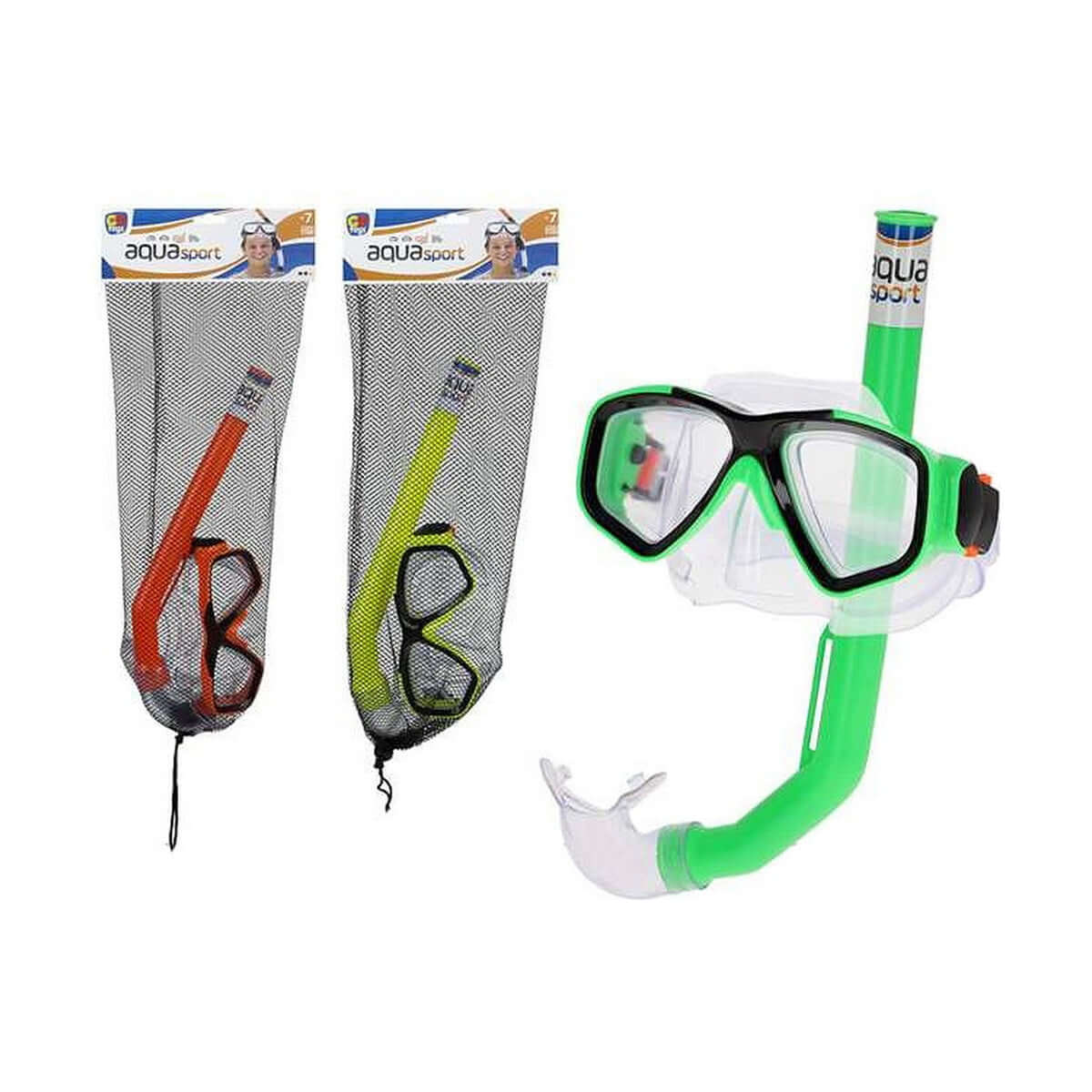 Dykmask med snorkel och simfötter Colorbaby Junior finns hos Aktivcamping
